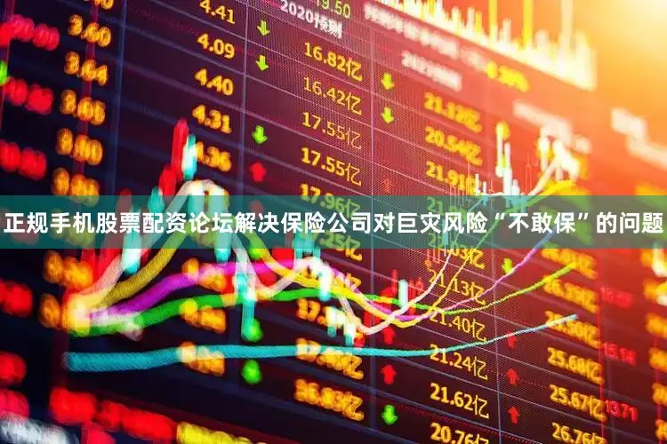 正规手机股票配资论坛解决保险公司对巨灾风险“不敢保”的问题