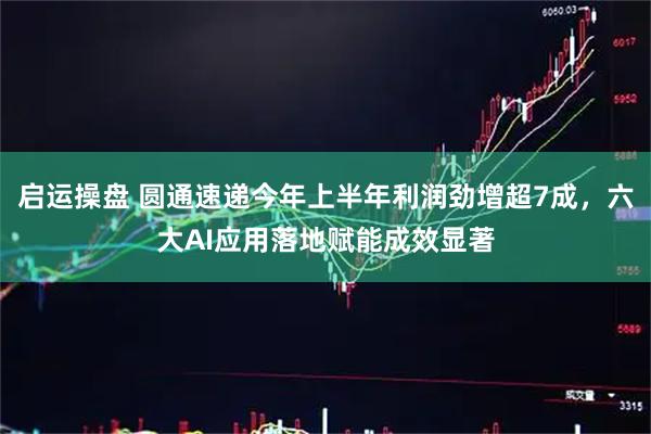 启运操盘 圆通速递今年上半年利润劲增超7成，六大AI应用落地赋能成效显著